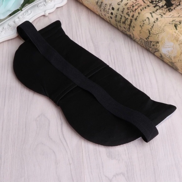 Foxy Embroidered Navy Sleeping Mask - Picture 3 of 3